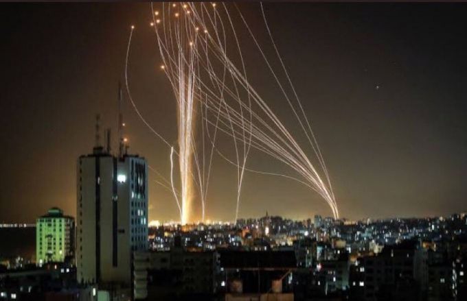 Rocket Barrage fired from Gaza